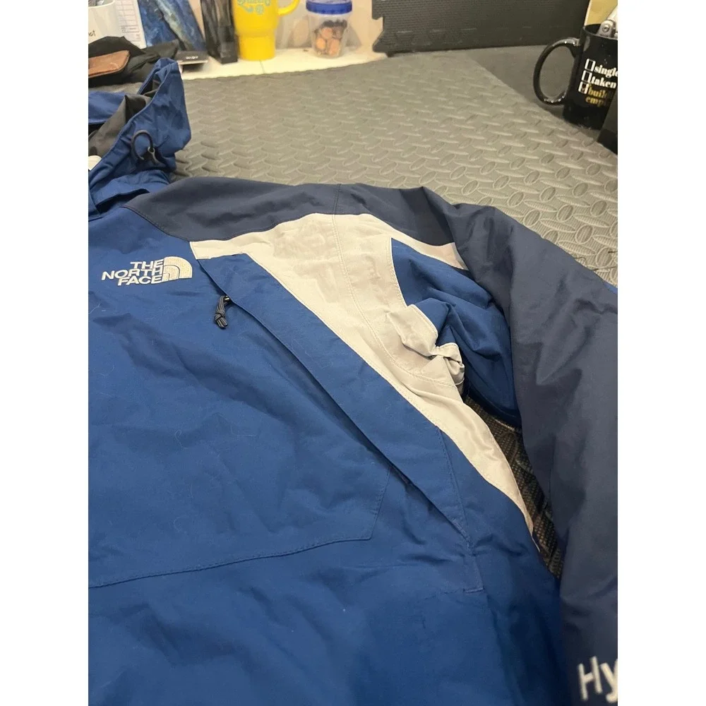 North Face Y2K Vintage 3 In 1 Hyvent Ski Jacket Hoodie Sweater Vtg Blue Sz Med